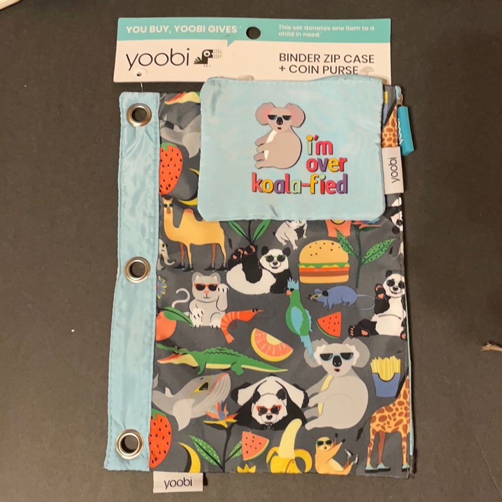 Over Koala-fied Binder Zip Case and Coin Purse